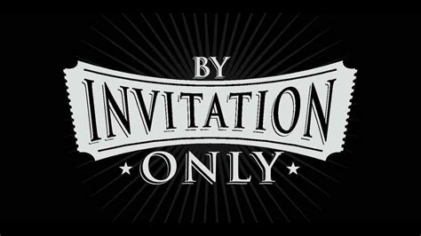 By Invitation Only Youtube