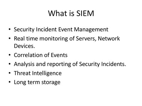 SIEM Architecture