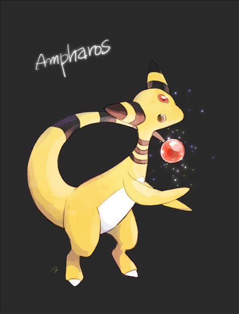 Ampharos Pokemon Drawn By Nigiri Ngr Danbooru