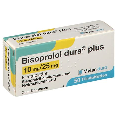 Bisoprolol Dura Plus 10 Mg 25 Mg 50 St Mit Dem E Rezept Kaufen Shop