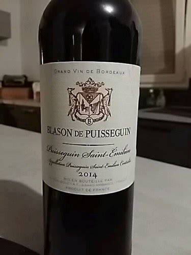 Blason De Puisseguin Puisseguin Saint Milion Vivino