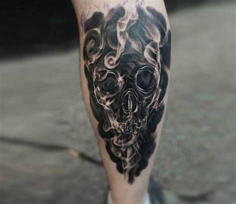 Skull Smoking Tattoos