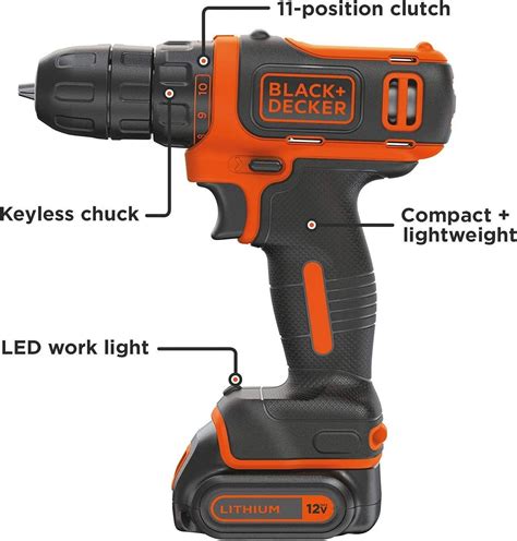 BLACK DECKER 12V MAX Cordless Drill Driver BDCDD12C Review The Tool