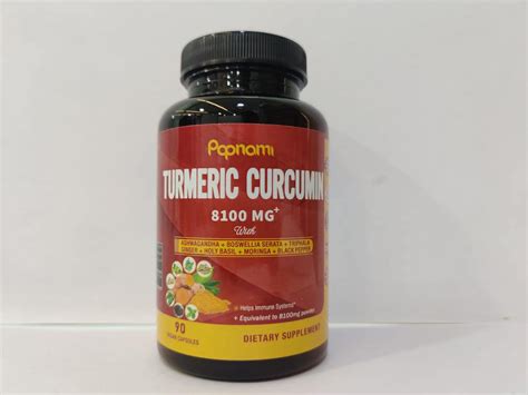 Suplementos De Curcumina De C Rcuma Org Nica Extracto C Psulas Mg