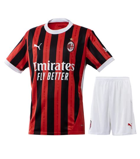 Ensemble Maillot Short AC Milan Enfant 2024 2025 Domicile