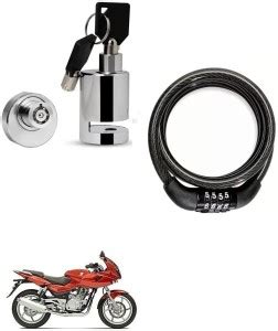 AS TRADERS Heavy Duty Disc Brake Lock With Heavy Number Lock For Bajaj