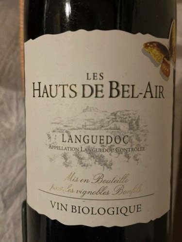 Les Hauts De Bel Air Languedoc Vivino Us