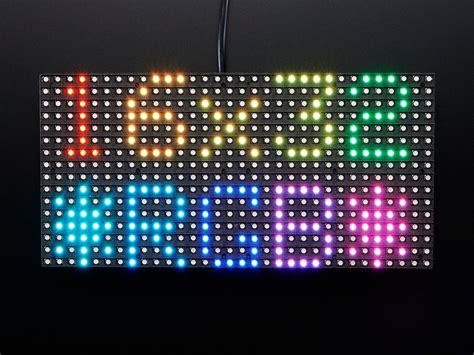 16x32 Led Matrix Not Powering Displaying Correctly Displays Arduino