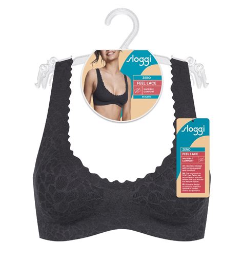 Biustonosz Sloggi Zero Feel Lace 2 0 Bralette Czarny Biustonosze