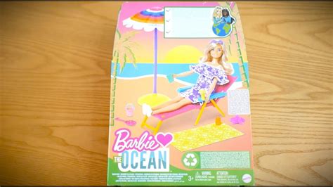 Unboxing Barbie Loves The Ocean Beach Day Playset Mattel ADULT DOLL