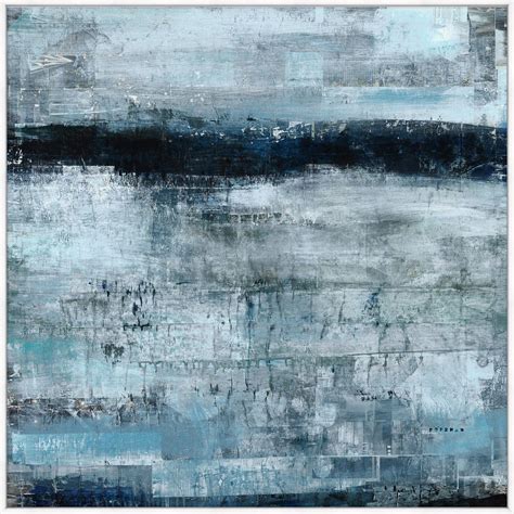 Blue Abstract Art Prints On Canvas English Country Home