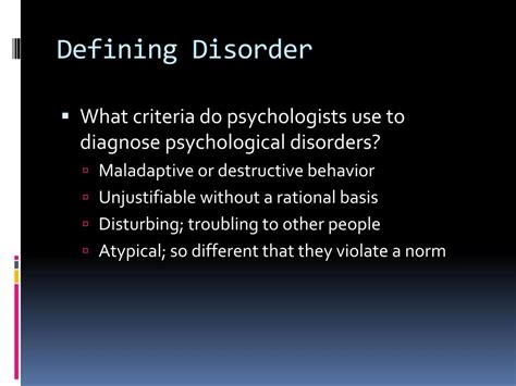 Ppt Introduction To Psychological Disorders Powerpoint Presentation