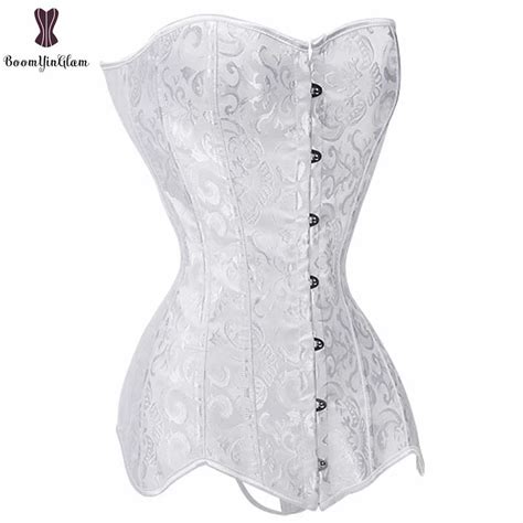 Drop Shipping Corset Long Torso Corsets Cheap Black White Korset