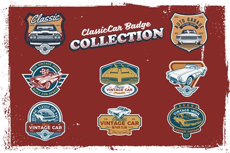 Classic Car Badge Graphic By Boldgraphic · Creative Fabrica