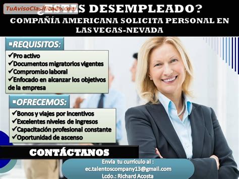 ERES HISPANO Y BUSCAS TRABAJO OPORTUNIDAD LABORAL EN LOS EEUU