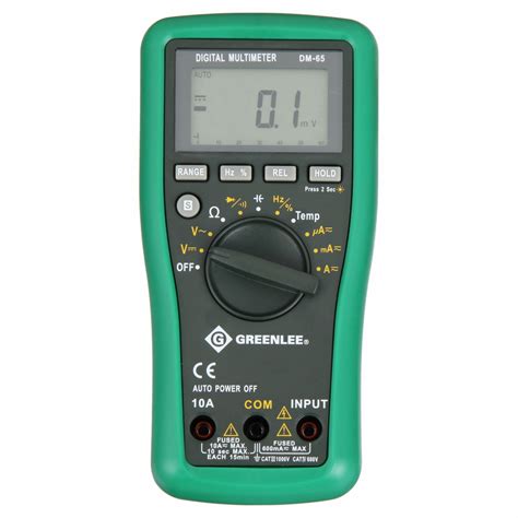 Greenlee Digital Multimeter Cat Iii V Cat Iv V Off