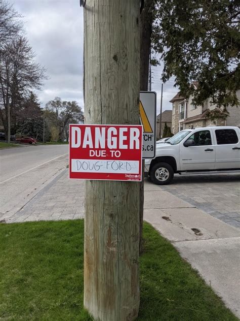 Saw This Sign While Going For A Walk R Ontario