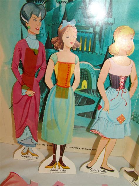 Vintage CINDERELLA Paperdolls Original 1964 Excellent Condition Disney ...