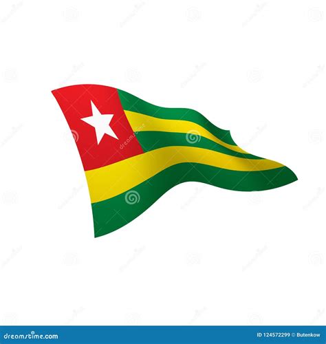 Bandera De Togo Ejemplo Del Vector Stock De Ilustraci N Ilustraci N