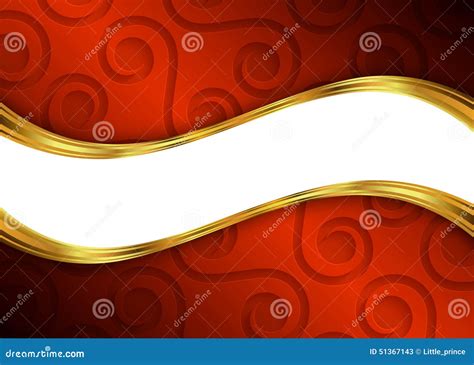 Red And Gold Abstract Background Template For Website Banner Business