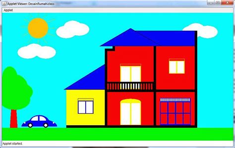 Draw House In Java Applet Simple Graphics Java Awt Reference Book