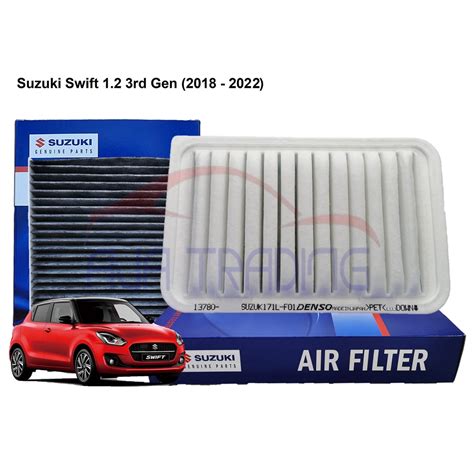 Combo Air Filter And Charcoal AC Filter For Suzuki Swift 1 2 3rd Gen