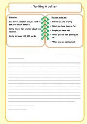 Writing an informal letter (9) - ESL worksheet by debbiem