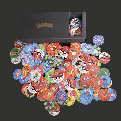 Lote De Tazos De Pok Mon 1G 169 Piezas En Caja Nueva Colecci N Completa