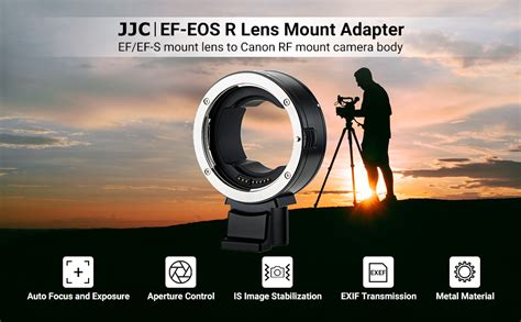 JJC EF EOS R Metal Auto Focus Lens Mount Adapter Converter For Canon