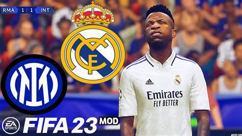 Real Madrid Vs Inter Milan Fifa Mod Ps Realistic Gameplay