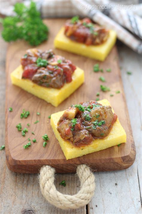 Crostini Di Polenta Con Funghi Ricetta Antipasto Facile E Gustoso