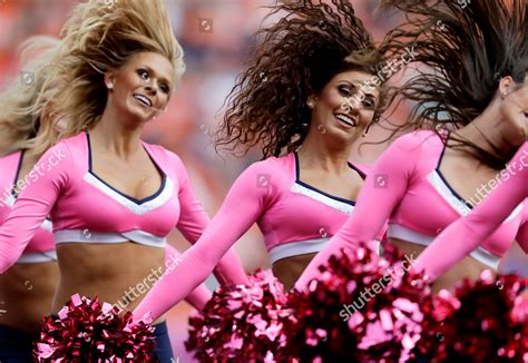 Denver Broncos Cheerleaders Perform During First Editorial Stock Photo ...