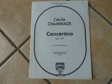 Concertino op. 107 for flute and piano de Cécile Chaminade, partition de Cécile Chaminade