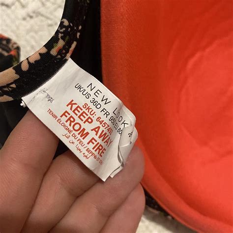 Floral New Look Bikini Top Size 36D Brand New Depop