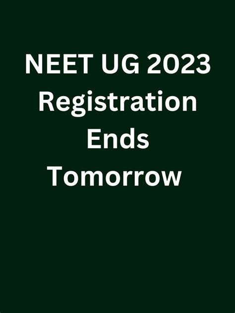 Neet Ug Registration Ends Tomorrow Know How To Apply