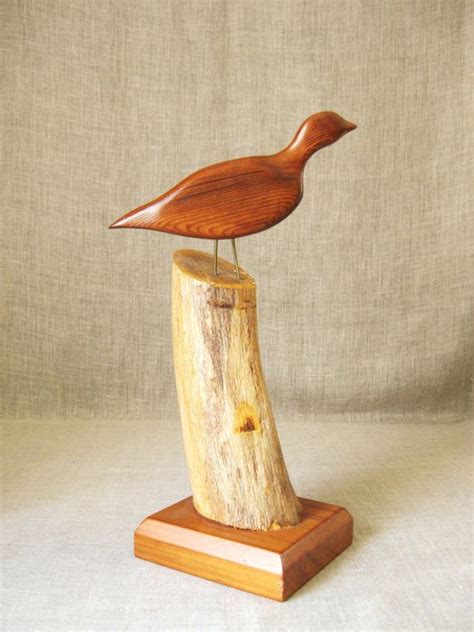 Vintage Folk Art Bird Wood Carving Hand Carved Birds Etsy Carved