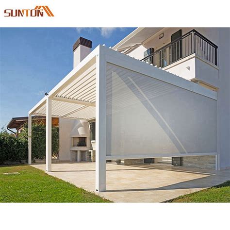 Premium Quality Outdoor Motorized Aluminum Louvered Roof Waterproof