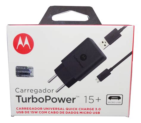 Carregador Motorola Turbo Power W Micro Usb V Original Nf