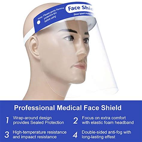 Days Delivery Value Pack Face Shields With Full Face