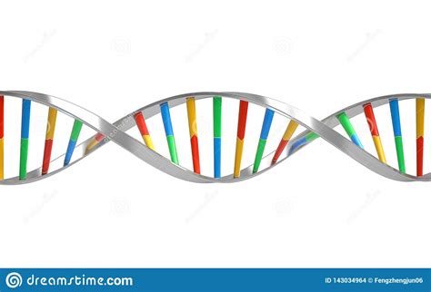 Dna Molecules Structure Of The Genetic Code 3d Renderingconceptual