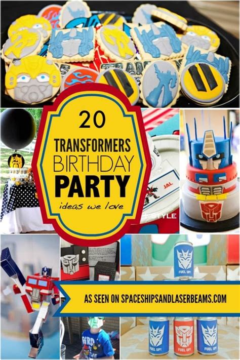 20 Transformers Birthday Party Ideas We Love Spaceships And Laser Beams