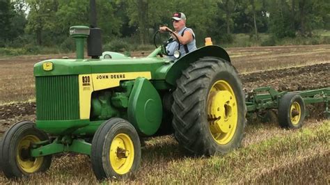 John Deere 830 Tractors Plowing A Field In Charlotte Michigan YouTube