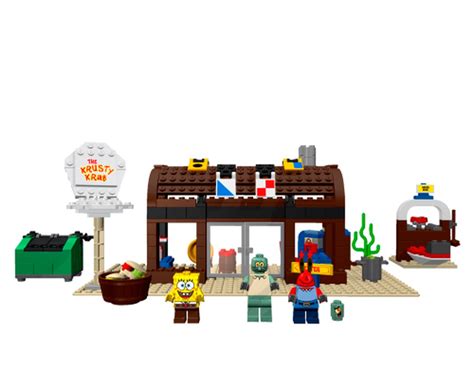 Lego Set 3825 1 Krusty Krab 2006 Spongebob Squarepants Rebrickable Build With Lego