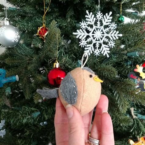 Felt Bird Ornament Etsy