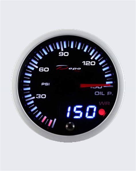 TOPPERFORMANCE DEPO 60mm OIL PRESSURE GAUGE DIAL WITH 25LED COMBINED