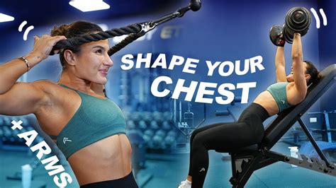 Perfect Chest Shoulder And Tricep Workout For Women Krissy Cela Youtube