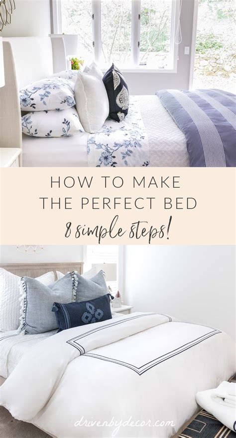 How To Make A Bed In 8 Simple Steps How To Make Bed Bedroom Decor