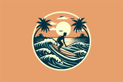 Surfing Summer Beach T Shirt Graphic Des Graphic By Eartdesign