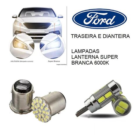 Lampada Lanternas Ford Transit A Super Branca Tiger Velox