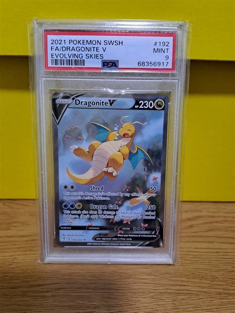 Dragonite Aa Alternate Alt Art Evolving Skies Pokemon Card Psa Hobbies